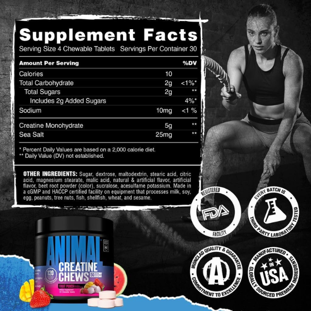 ANIMAL CREATINE CHEWS 30 SER