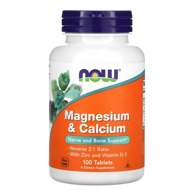 MAGNESIUM & CALCIUM 2:1 RATIO 100 TABS 