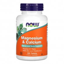MAGNESIUM & CALCIUM 2:1 RATIO 100 TABS 
