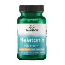 Swanson Melatonin - 100% Drug Free 3 mg 120 Caps